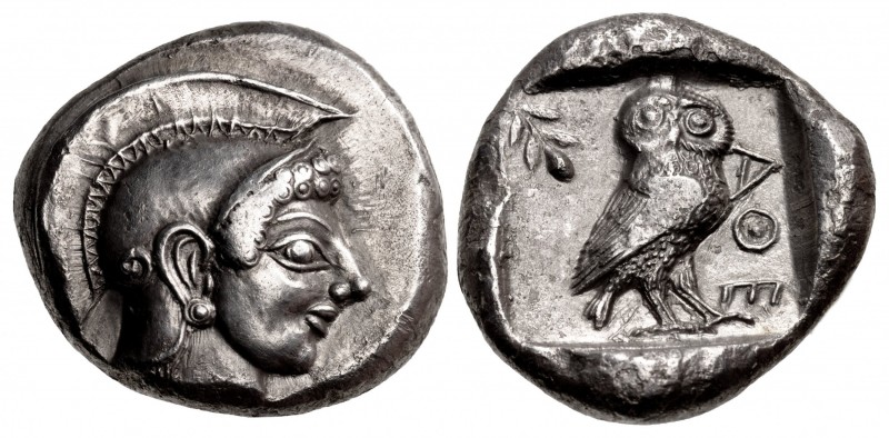 ATTICA, Athens. Circa 510-500/490 BC. AR Tetradrachm (26mm, 16.98 g, 9h). Head o...