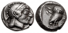 ATTICA, Athens. Circa 500/490-485/0 BC. AR Tetradrachm (22mm, 16.60 g, 3h).