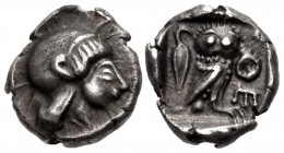 ATTICA, Athens. Circa 485/0 BC. AR Obol (7.5mm, 0.64 g, 6h).