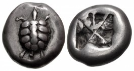 ISLANDS off ATTICA, Aegina. Circa 550-530/25 BC. AR Stater (19.5mm, 12.09 g).