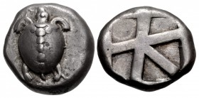 ISLANDS off ATTICA, Aegina. Circa 480-457 BC. AR Stater (19.5mm, 12.15 g, 9h).