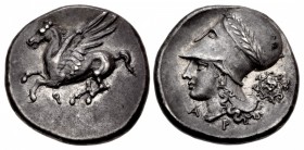 CORINTHIA, Corinth. Circa 350/45-285 BC. AR Stater (21.5mm, 8.62 g, 3h).