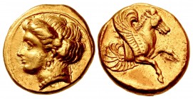 MYSIA, Lampsakos. Circa 394-350 BC. AV Stater (16.5mm, 8.39 g, 11h).