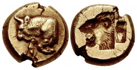 LESBOS, Mytilene. Circa 521-478 BC. EL Hekte – Sixth Stater (10.5mm, 2.59 g, 4h).