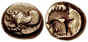 LESBOS, Mytilene. Circa 521-478 BC. EL Hekte – Sixth Stater (10.5mm, 2.49 g, 5h).
