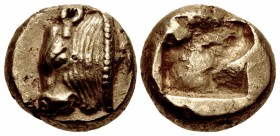 IONIA, Phokaia. Circa 521-478 BC. EL Hekte – Sixth Stater (10mm, 2.56 g).