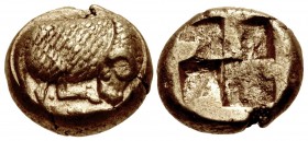 IONIA, Phokaia. Circa 478-387 BC. EL Hekte – Sixth Stater (10.5mm, 2.53 g).