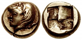 IONIA, Phokaia. Circa 478-387 BC. EL Hekte – Sixth Stater (10mm, 2.58 g).
