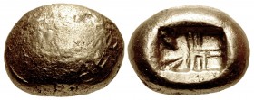 IONIA, Uncertain. Circa 650-600 BC. EL Hekte – Sixth Stater (8mm, 2.35 g). Lydo-Milesian standard.