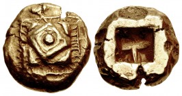 IONIA, Uncertain. Circa 625-600 BC. EL Hemistater (15.5mm, 7.11 g). Lydo-Milesian standard.