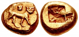 IONIA, Uncertain. Circa 600-550 BC. EL Stater (19mm, 16.49 g). Phokaic standard.