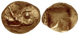 IONIA, Uncertain. Circa 600-550 BC. EL Myshemihekte – Twenty-fourth Stater (6mm, 0.69 g). Phokaic standard.
