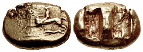 IONIA, Uncertain. Circa 600-550 BC. EL Stater (20.5mm, 13.45 g). Light Samian standard(?).