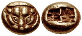 IONIA, Uncertain. Circa 600-550 BC. EL Hekte – Sixth Stater (10mm, 2.32 g). Lydo-Milesian standard.