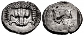 ISLANDS off IONIA, Samos. Circa 408/4-380/66 BC. AR Tetradrachm (27mm, 15.33 g, 6h). Rhodian standard. Aristeides, magistrate.