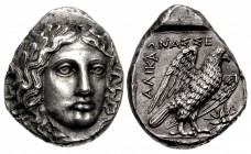 CARIA, Halikarnassos. Circa 400-387 BC. AR Tetradrachm (21.5mm, 15.19 g, 12h).