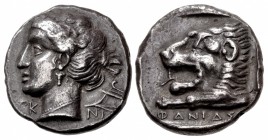 CARIA, Knidos. Circa 395-380 BC. AR Tetradrachm (23mm, 14.98 g, 12h). Phanias, magistrate.