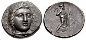 SATRAPS of CARIA. Hidrieus. Circa 351/0-344/3 BC. AR Tetradrachm (24.5mm, 15.22 g, 1h). Halikarnassos mint.
