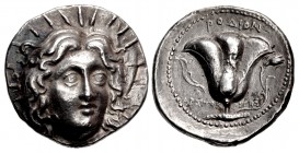 ISLANDS off CARIA, Rhodos. Rhodes. Circa 229-205 BC. AR Tetradrachm (25.5mm, 13.48 g, 12h). Aristokritos, magistrate.