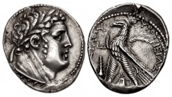 PHOENICIA, Tyre. 126/5 BC-AD 65/6. AR Shekel (28mm, 14.14 g, 12h). Dated CY 4 (123/2 BC).