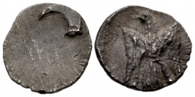 JUDAEA, Achaemenid Province (Yehud). Anonymous. Circa 375-332 BCE. AR Gerah – Twenty-fourth Shekel (7mm, 0.26 g).