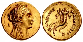 PTOLEMAIC KINGS of EGYPT. Arsinoe II Philadelphos. Died 270/268 BC. AV Mnaieion – ‘Oktadrachm’ (28.5mm, 27.78 g, 12h). Alexandreia mint. Struck under ...