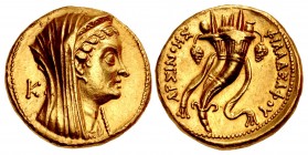PTOLEMAIC KINGS of EGYPT. Arsinoe II Philadelphos. Died 270/268 BC. AV Mnaieion – “Oktadrachm” (27.5mm, 27.81 g, 12h). Alexandreia mint. Struck under ...