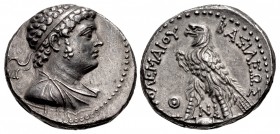 PTOLEMAIC KINGS of EGYPT. Ptolemy IV Philopator. 222-205/4 BC. AR Tetradrachm (25mm, 14.14 g, 12h). Posthumous issue under Ptolemy V. Uncertain milita...