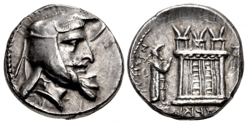 KINGS of PERSIS. Ardaxšir (Artaxerxes) I. 3rd century BC. AR Drachm (17mm, 4.27 ...