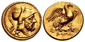 Anonymous. 211-208 BC. AV 60 Asses (14mm, 3.36 g, 12h). Rome mint.