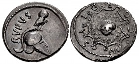 Moneyer issues of Imperatorial Rome. Mn. Cordius Rufus. 46 BC. AR Denarius (17.5mm, 3.55 g, 7h). Rome mint.