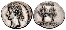 Augustus. 27 BC-AD 14. AR Denarius (20.5mm, 3.85 g, 6h). Uncertain Spanish mint (Colonia Caesaraugusta?). Struck 19-18 BC.