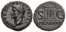 Divus Augustus. Died AD 14. Æ As (29mm, 9.87 g, 6h). Rome mint. Struck under Tiberius, circa AD 22-30.