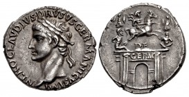 Nero Claudius Drusus. Died 9 BC. AR Denarius (19.5mm, 3.67 g, 8h). Lugdunum (Lyon) mint. Struck under Claudius, AD 41-42.