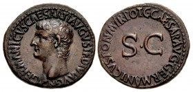 Germanicus. Died AD 19. Æ As (28.5mm, 11.12 g, 6h). Rome mint. Struck under Gaius (Caligula), AD 37-38.