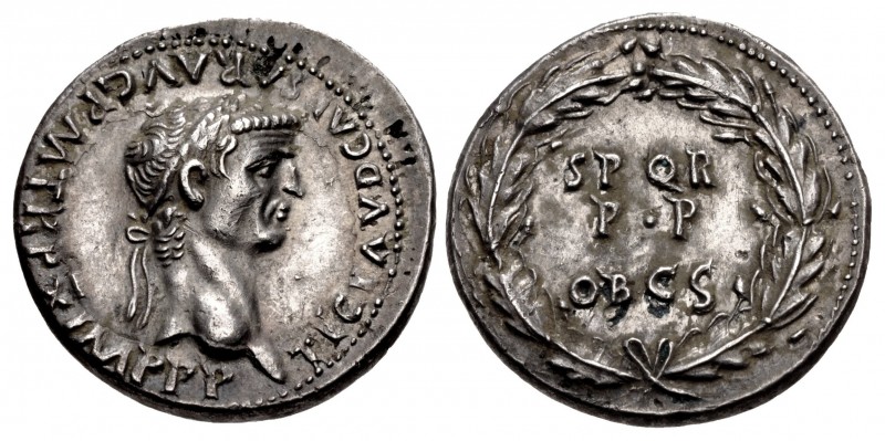 Claudius. AD 41-54. Fourrée Denarius (18.5mm, 2.68 g, 10h). Romano-British imita...