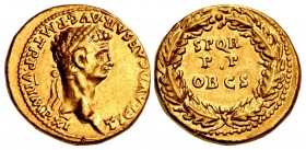 Claudius. AD 41-54. AV Aureus (18.5mm, 7.11 g, 10h). Lugdunum (Lyon) mint. Struck AD 46-47.