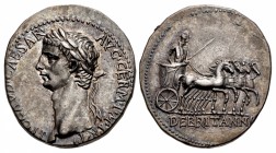 Claudius. AD 41-54. AR Didrachm (21mm, 7.49 g, 12h). Caesarea-Eusebia mint. Struck circa AD 43-48.