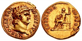 Nero. AD 54-68. AV Aureus (19mm, 7.28 g, 6h). Rome mint. Struck circa AD 64-65.