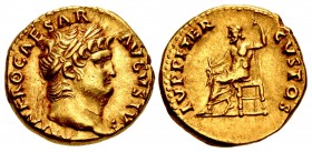 Nero. AD 54-68. AV Aureus (18.5mm, 7.37 g, 8h). Rome mint. Struck circa AD 66-67.