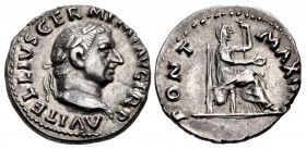 Vitellius. AD 69. AR Denarius (18.5mm, 3.45 g, 6h). Rome mint. Struck circa late April-20 December.