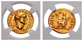 Vespasian. AD 69-79. AV Aureus (17mm, 7.31 g, 6h). Uncertain Spanish (Tarraco?) mint. Struck AD 70.