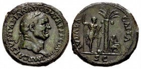 Vespasian. AD 69-79. Æ Sestertius (34mm, 25.44 g, 6h). “Judaea Capta” commemorative. Rome mint. Struck AD 71.