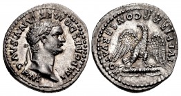 Domitian. AD 81-96. AR Denarius (19mm, 3.46 g, 6h). Rome mint. Struck AD 82-83.