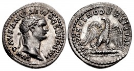 Domitian. AD 81-96. AR Denarius (19mm, 3.46 g, 6h). Rome mint. Struck AD 82-83.