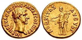 Nerva. AD 96-98. AV Aureus (18mm, 7.42 g, 6h). Rome mint. Struck AD 97.