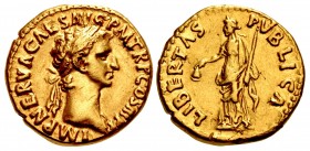 Nerva. AD 96-98. AV Aureus (18mm, 7.53 g, 6h). Rome mint. Struck AD 97.
