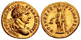 Trajan. AD 98-117. AV Aureus (19mm, 7.26 g, 6h). Rome mint. Struck circa AD 108-110.