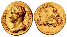 Hadrian. AD 117-138. AV Aureus (19.5mm, 7.22 g, 6h). “Travel series” issue. Rome mint. Group 10, circa AD 130-133.