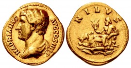 Hadrian. AD 117-138. AV Aureus (20mm, 7.02 g, 12h). “Travel series” issue. Rome mint. Group 10, circa AD 130-133.